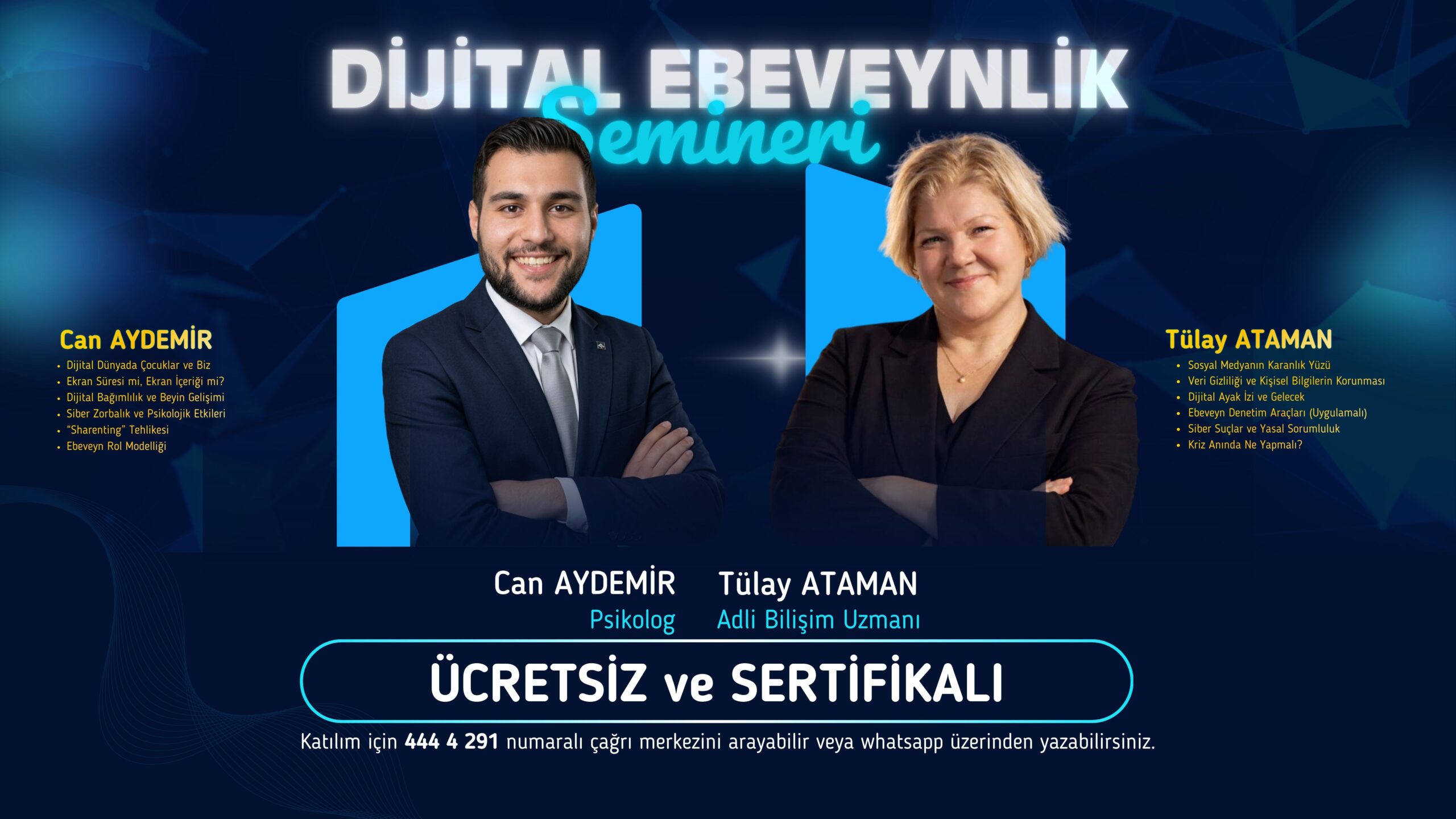 Çocukları Dijital Tehlikelerden Korumak İçin Ücretsiz ve Sertifikalı “Dijital Ebeveynlik Semineri” Başlıyor!