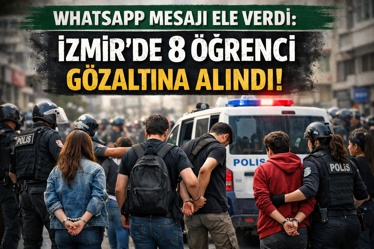 Whatsapp Mesajı Ele Verdi: İzmir’de 8 Öğrenci Gözaltı Alındı