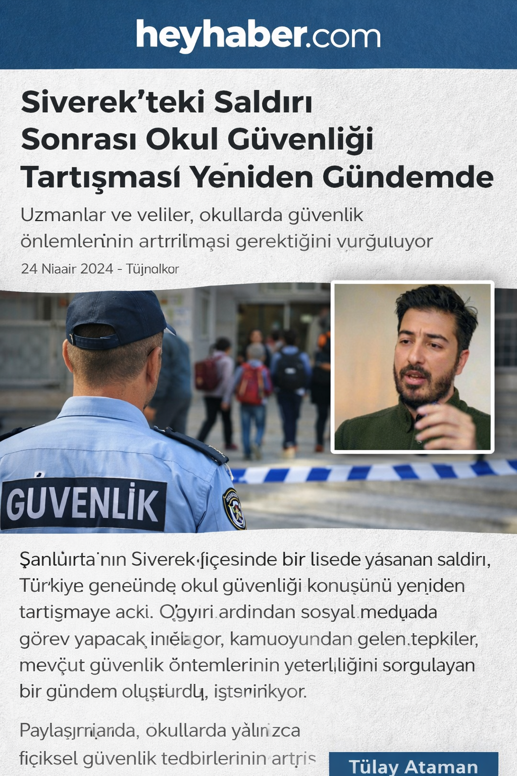 Siverek saldırısı sonrası okul güvenliği tartışması: Okul polisi gerekli mi?