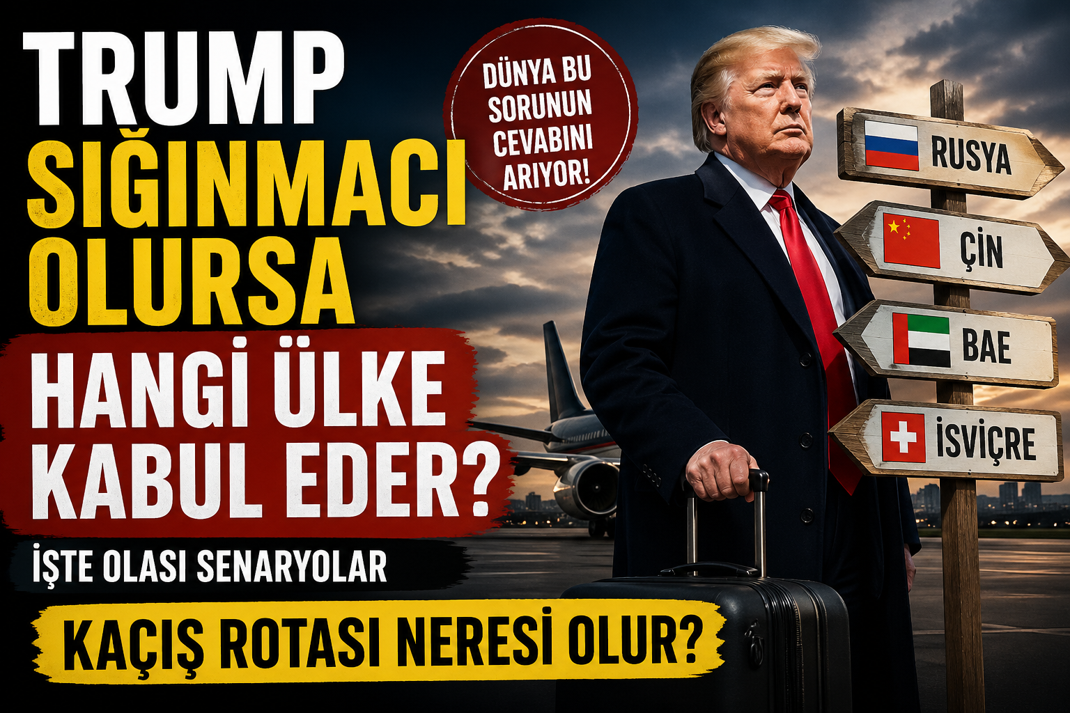 Trump Kaçarsa Nereye Gider? Dünya Bu Sorunun Cevabını Arıyor!