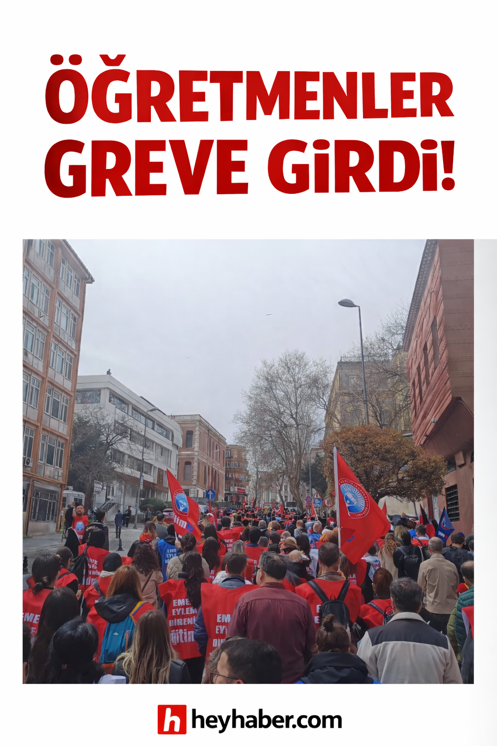 EĞİTİMCİLERDEN SES GETİREN GREV