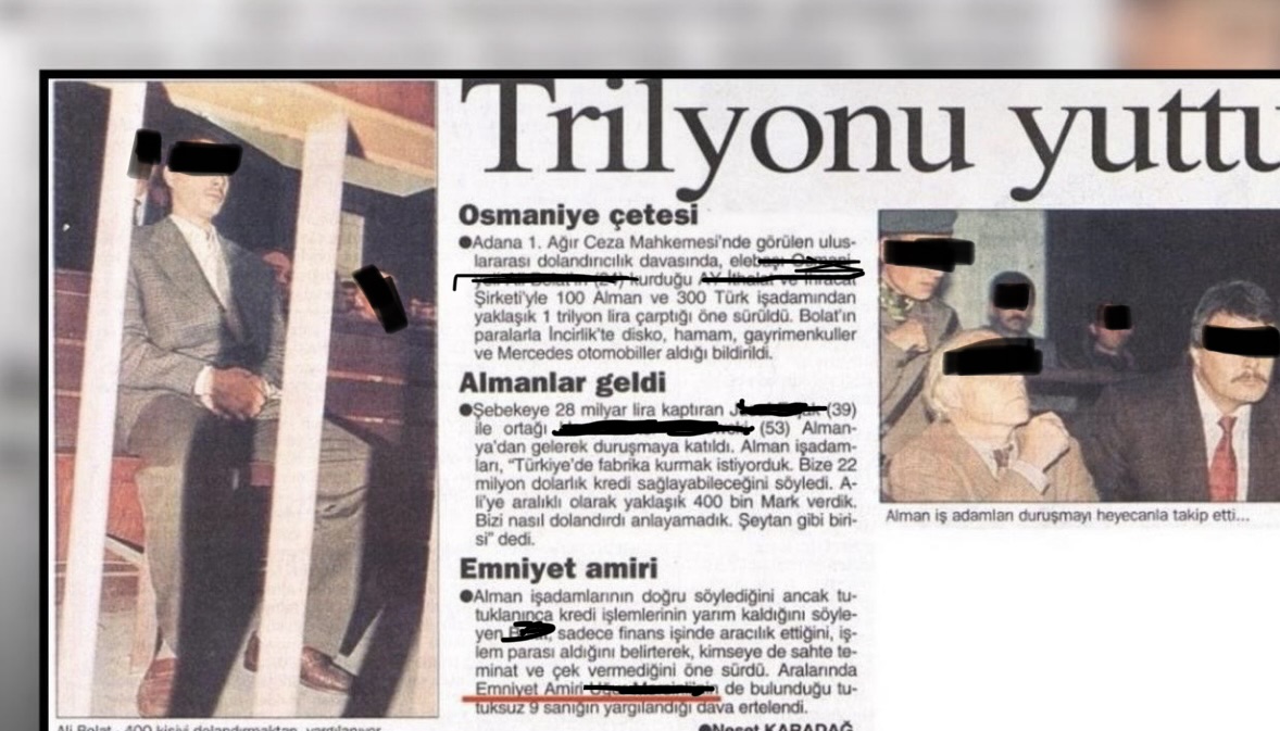 SALDIRGANIN BABASI EMNİYET MÜDÜRÜNÜN DOLANDIRICILIK DAVASI