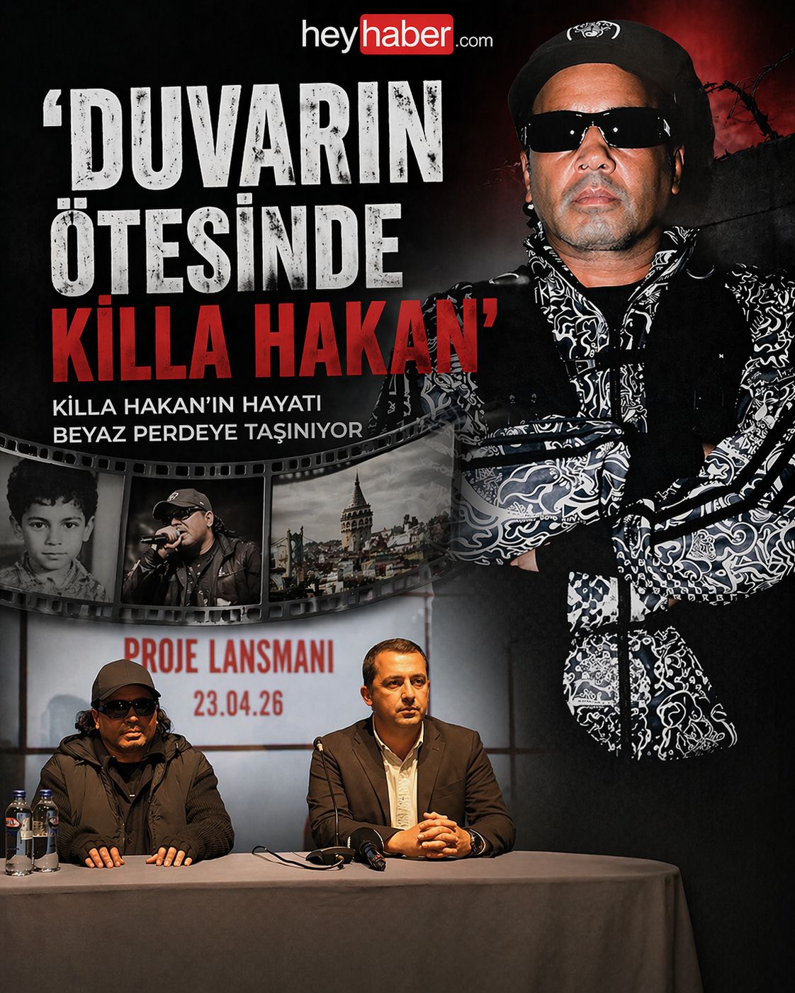 Killa Hakan’ın Hayatı Film Oluyor :’Duvarın Ötesinde Killa Hakan’ Geliyor!
