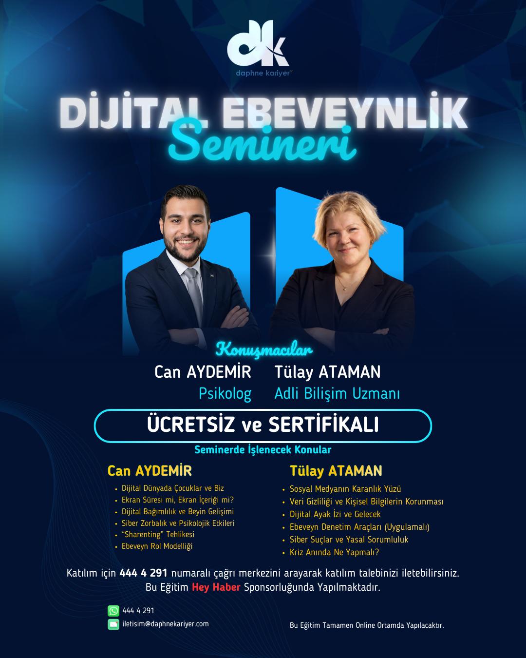 Dijital Ebeveynlik Seminerleri Başlıyor: Aileler İçin Yeni Nesil Rehber ve Farkındalık Çağrısı