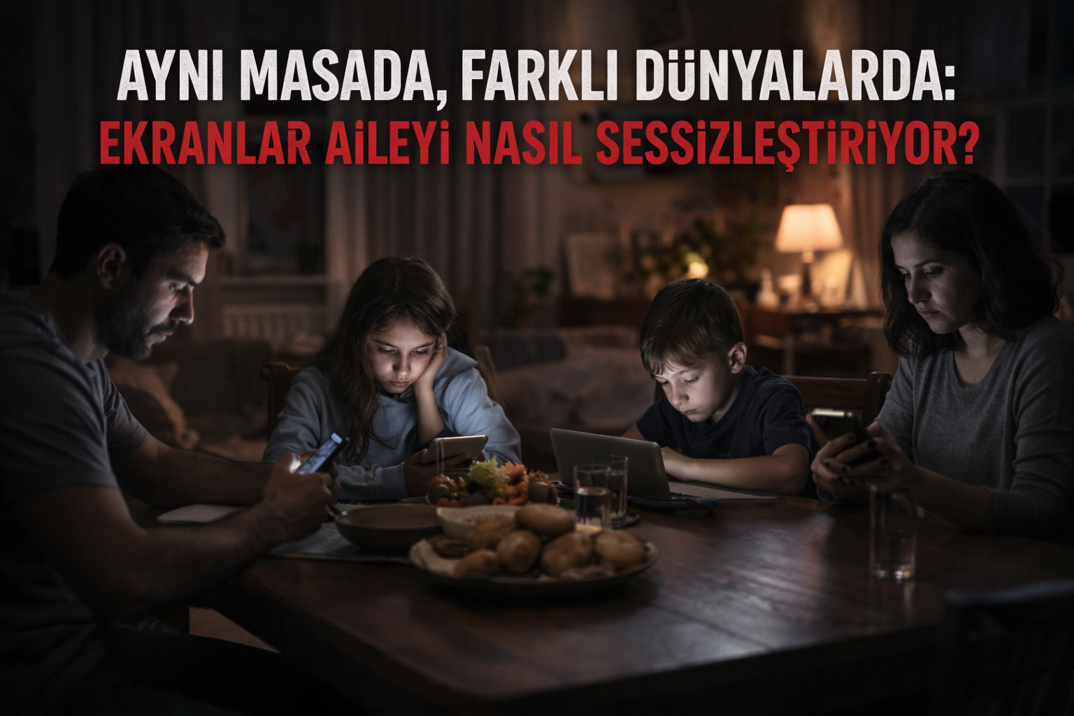 Aynı Masada, Farklı Dünyalarda: Ekranlar Aileyi Nasıl Sessizleştiriyor?