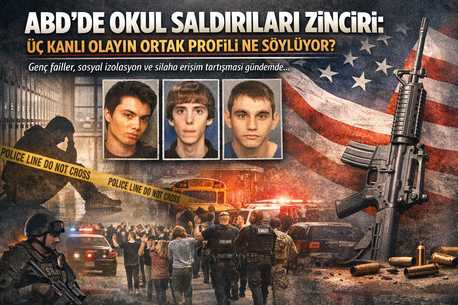 ABD’deki Okul Saldırılarının Ortak Profili: Üç Kanlı Olay Ne Anlatıyor?