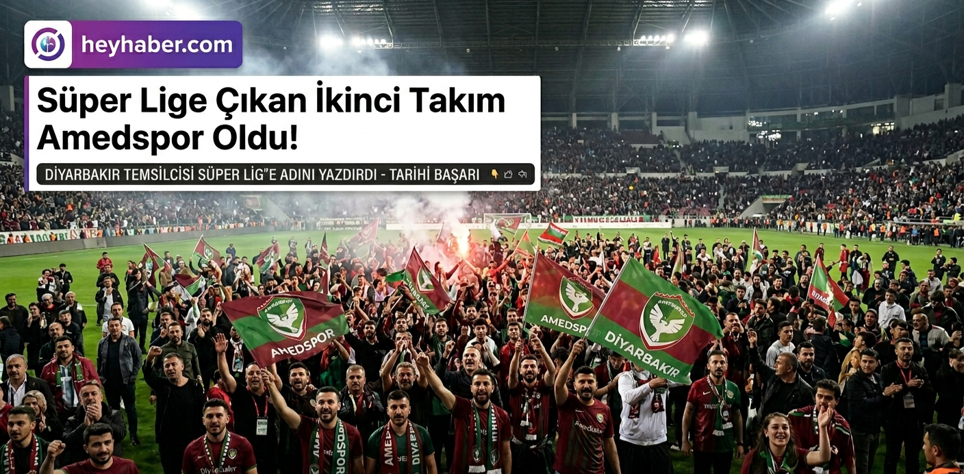 Süper Lige Çıkan İkinci Takım Amed FK Oldu!