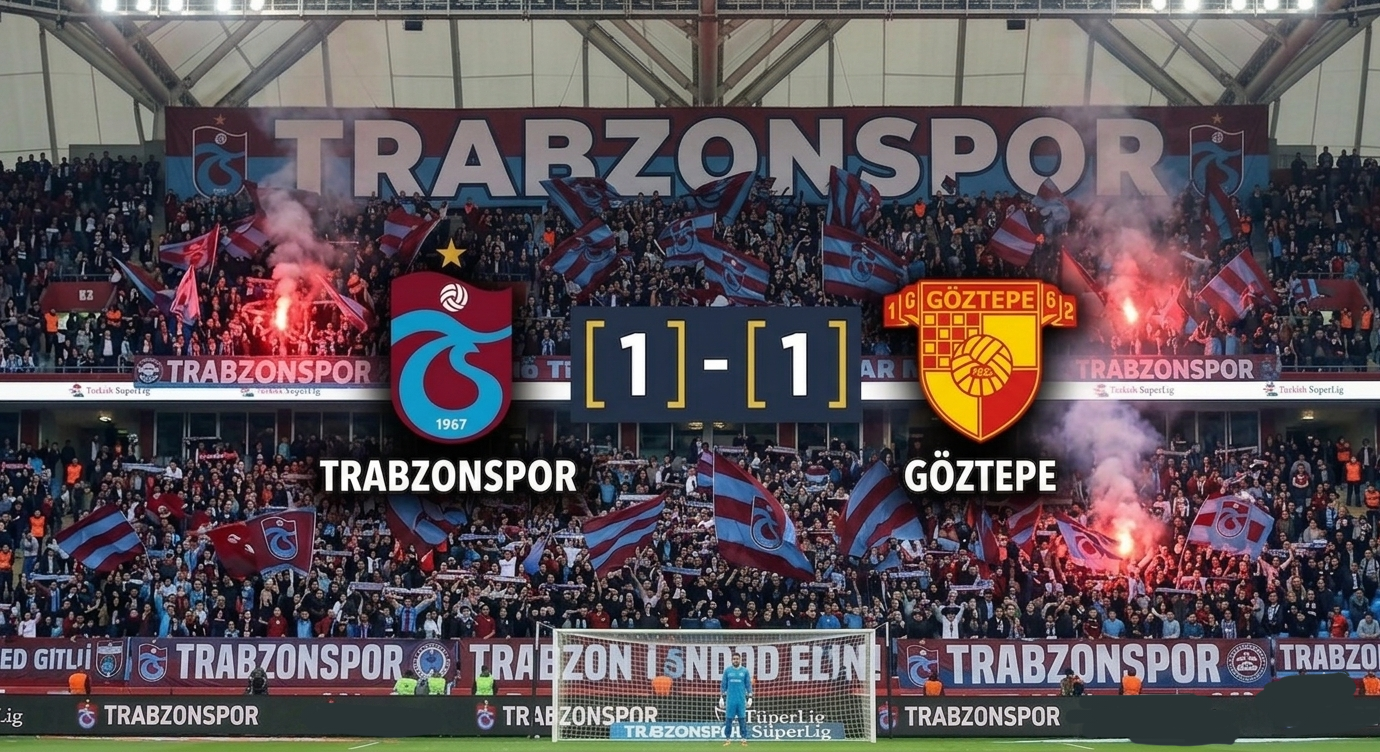 Trabzonspor Evinde Göztepe ile Berabere Kaldi!