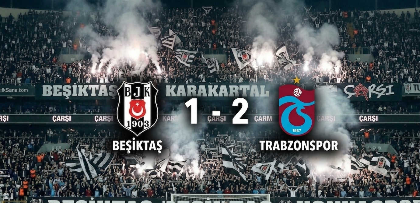 Fırtına İstanbul’da Esti! Beşiktaş 1-2 Trabzonspor