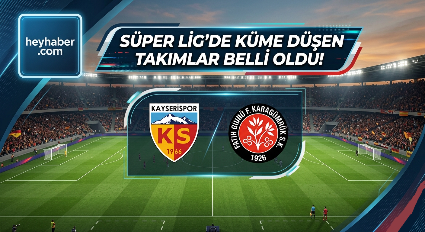 Süper Lig’de Küme Düşen Takımlar Belli Oldu!