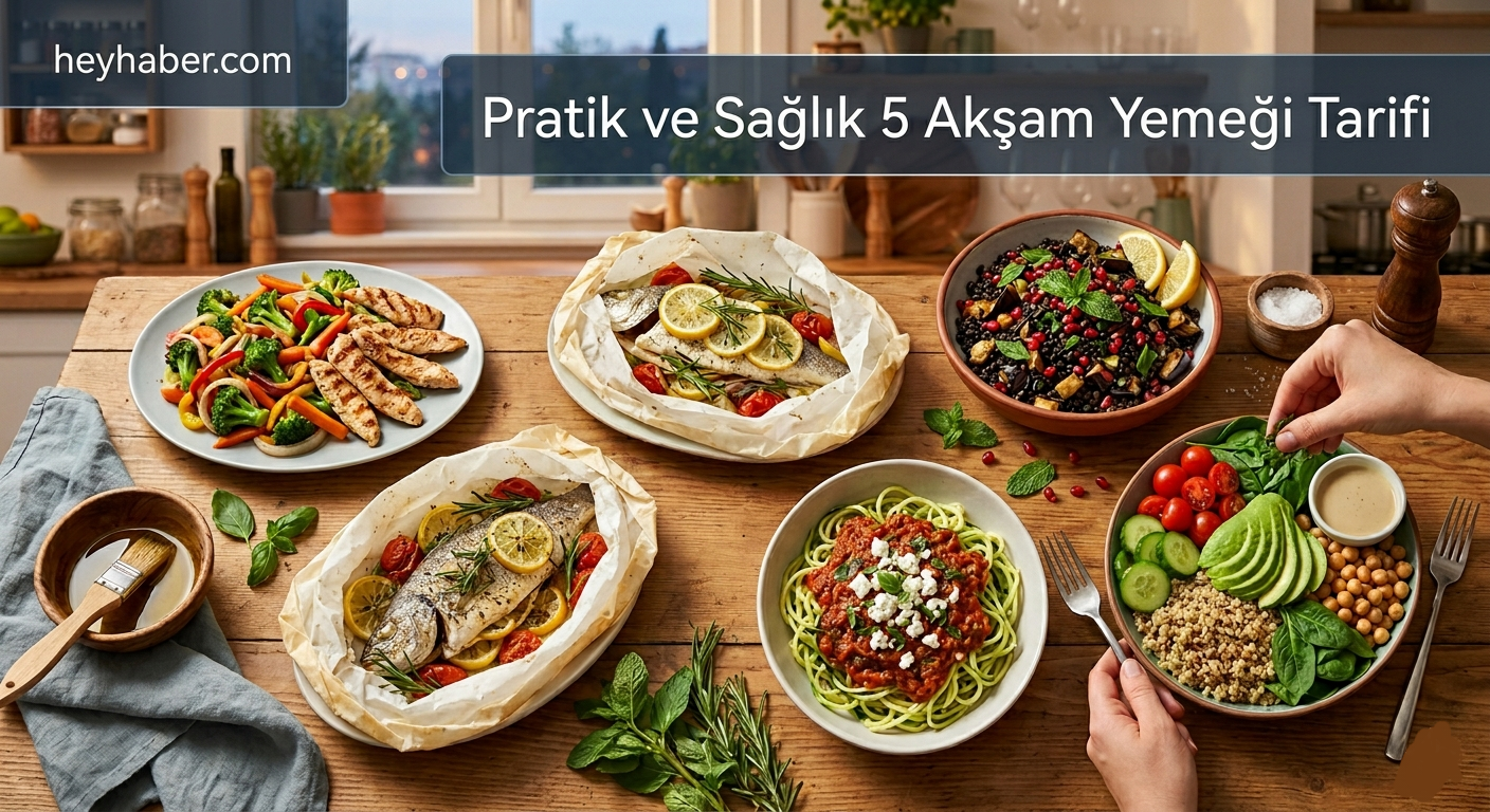 Pratik ve Sağlıklı 5 Akşam Yemeği Tarifi