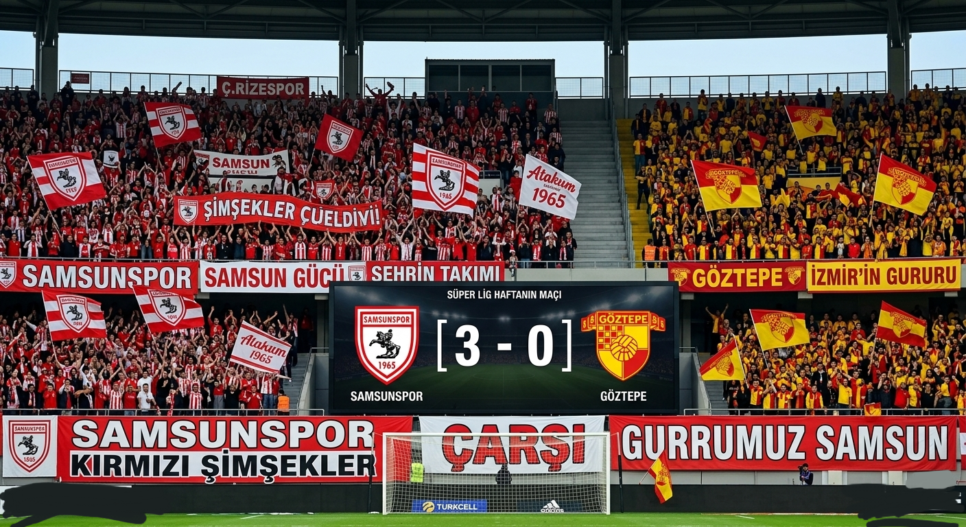 Samsunspor Göztepe Karşısında Farklı Galibiyet: 3-0
