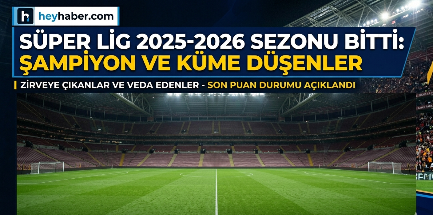 Süper Lig 2025-2026 Sezonu Bitti: Şampiyon ve Küme Düşenler
