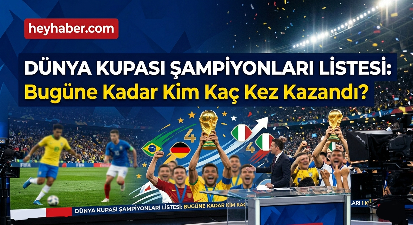 ​Dünya Kupası Şampiyonları Listesi: Bugüne Kadar Kim Kaç Kez Kazandı?