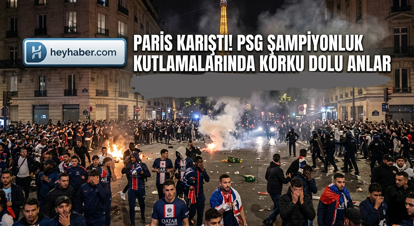 Paris Karıştı! PSG Şampiyonluk Kutlamalarında Korku Dolu Anlar
