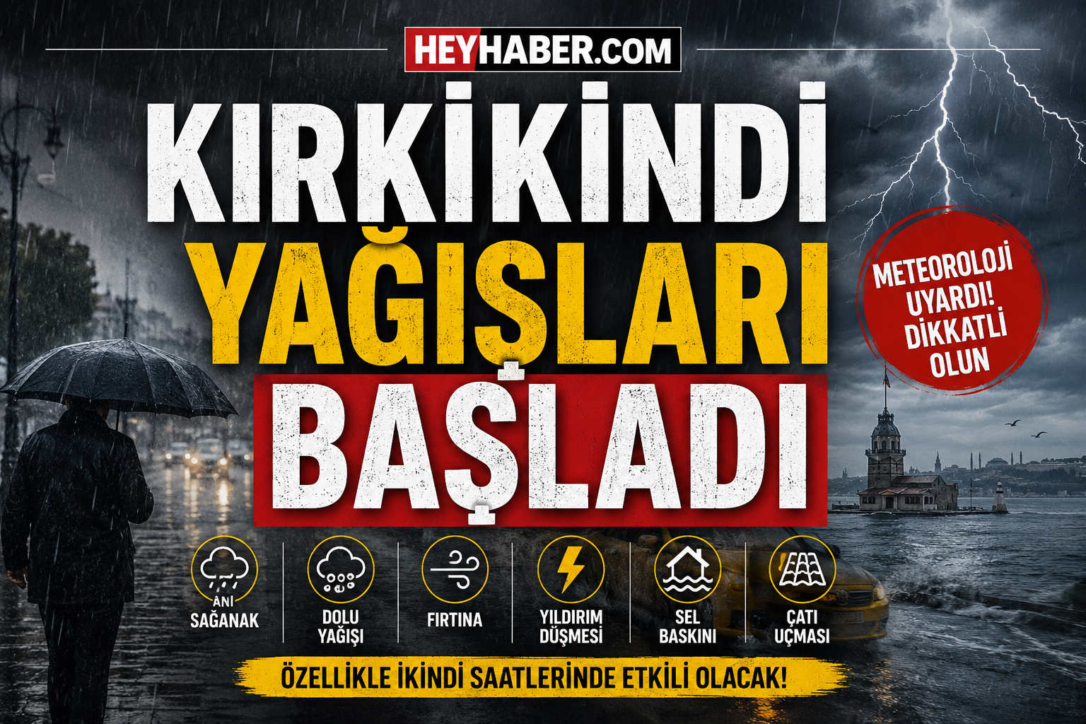 METEOROLOJİ UYARIYOR: KIRKİKİNDİ YAĞIŞLARI BAŞLADI! NE ZAMAN BİTECEK, HANGİ BÖLGELERDE ETKİLİ OLACAK?
