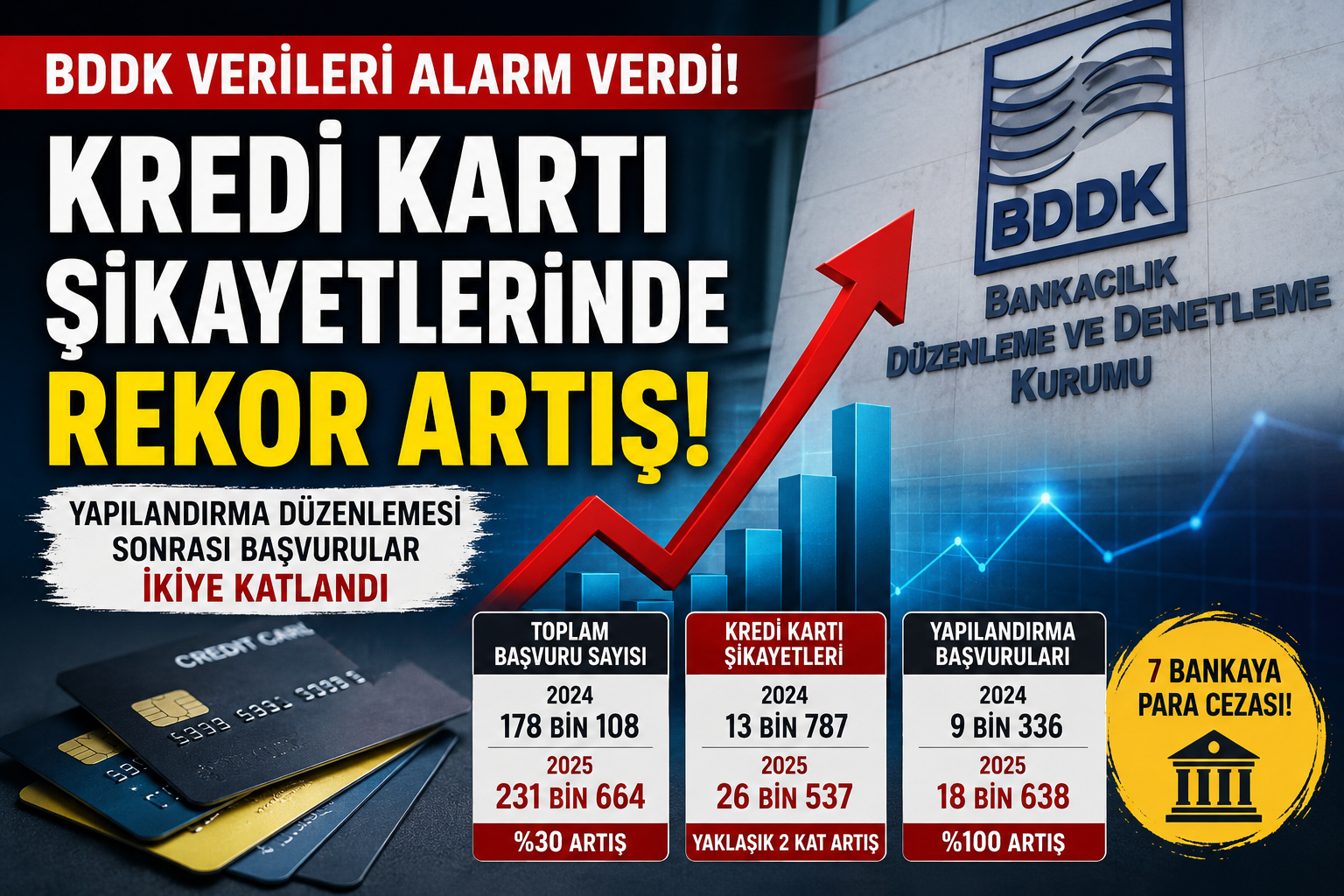 Kredi Kartı Şikayetlerinde Rekor Artış! BDDK Verileri Alarm Verdi