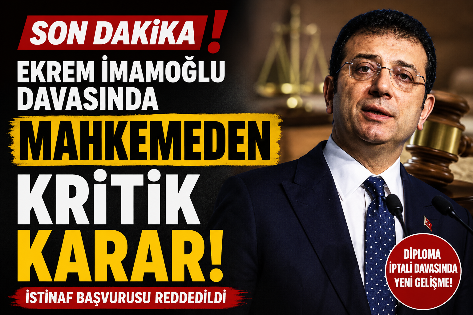 İmamoğlu Davasında Son Dakika: Mahkemeden Kritik Karar