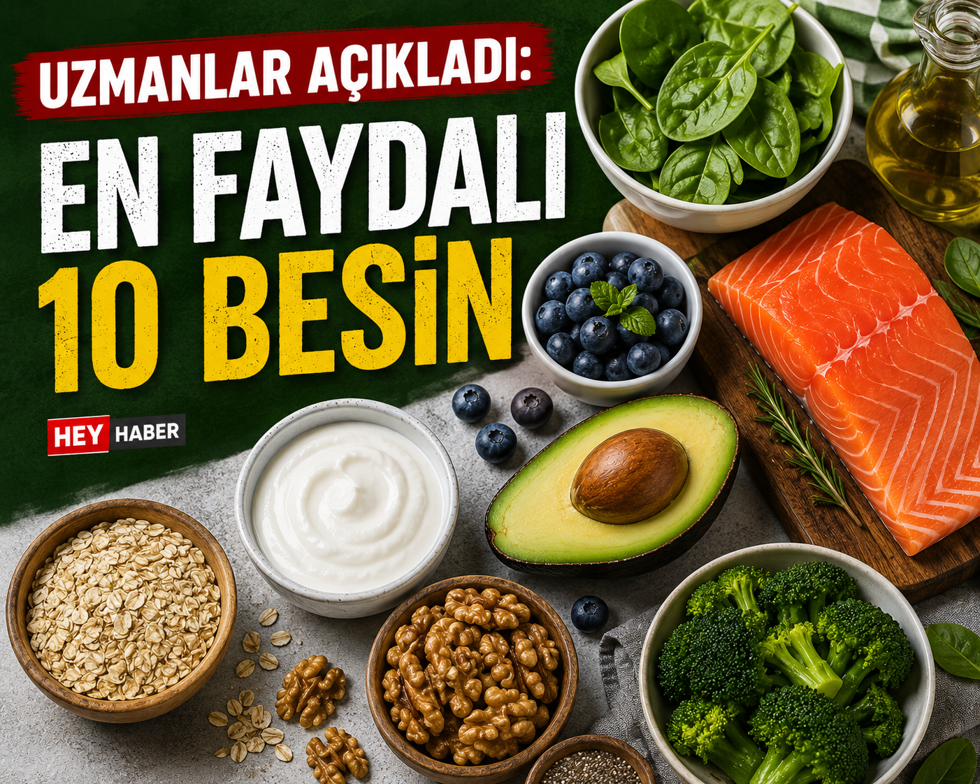 Uzmanlar Açıkladı: En Faydalı 10 Besin