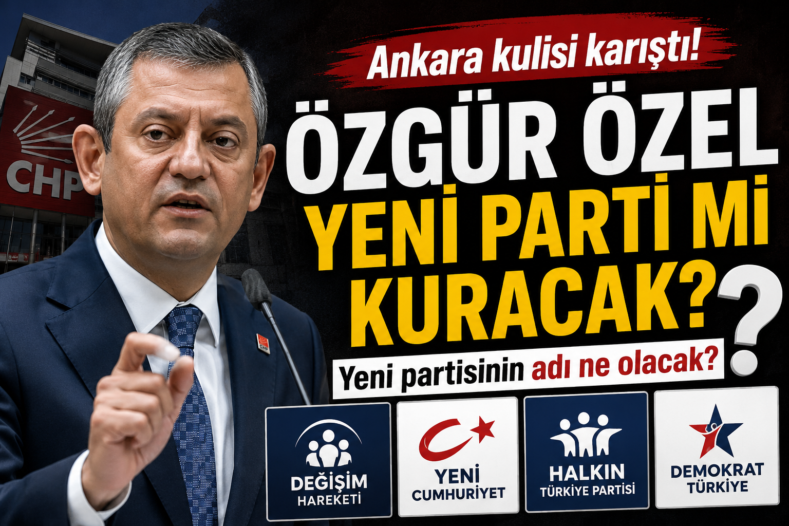 Özgür Özel Parti Mi Kuracak? Direniş Sinyali: Teslim Olmayacağız!