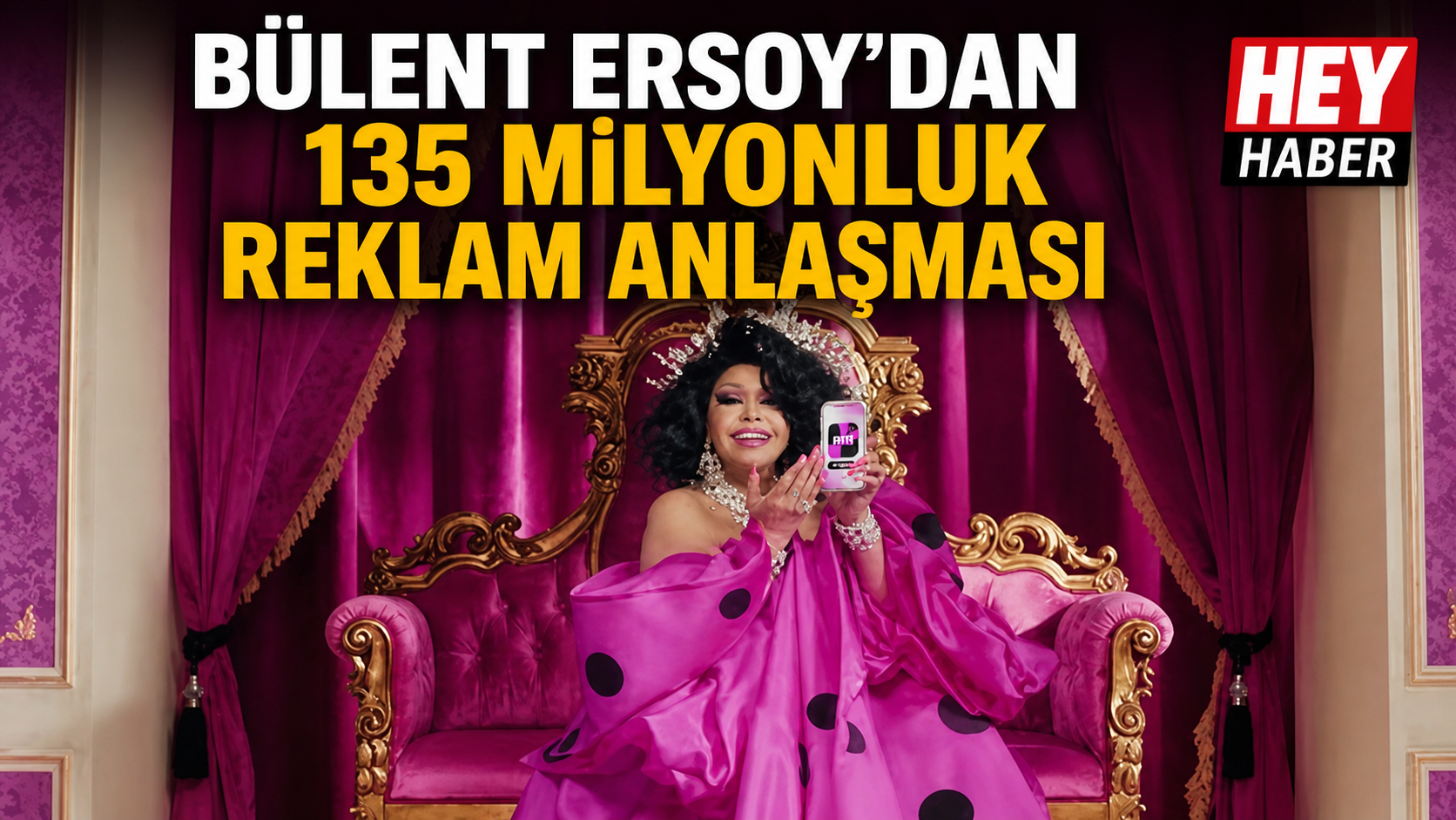 BÜLENT ERSOY’DAN 135 MİLYONLUK REKLAM ANLAŞMASI