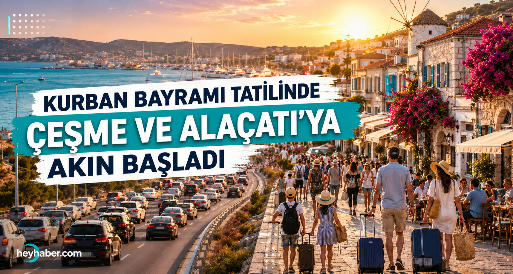 Kurban Bayramı Tatilinde Çeşme ve Alaçatı’ya Akın Başladı