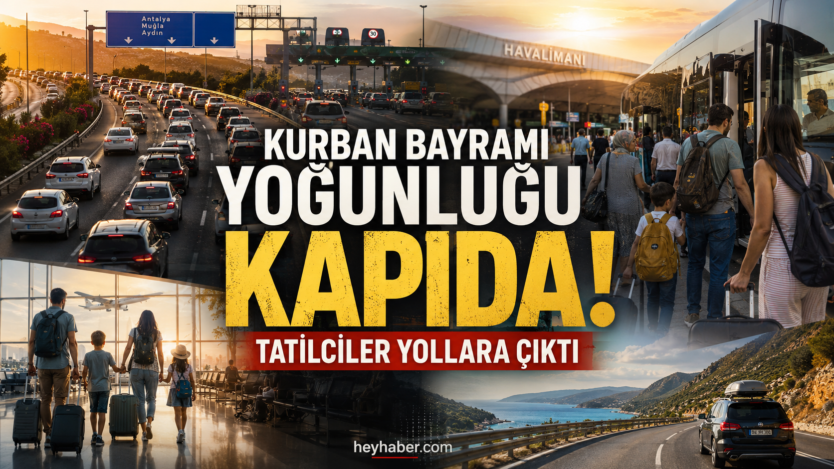 Kurban Bayramı Yoğunluğu Kapıda! Tatilciler Yollara Çıktı