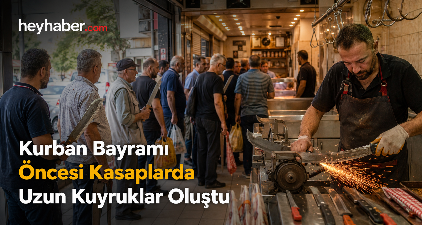 Kurban Bayramı Öncesi Kasaplarda Uzun Kuyruklar Oluştu