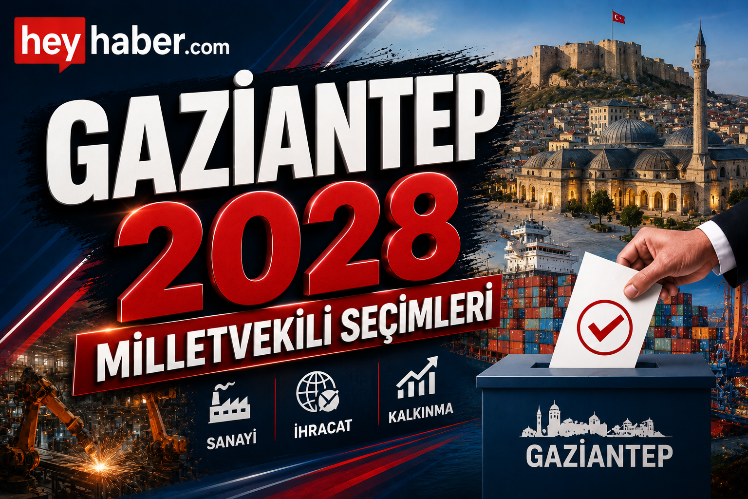 GAZİANTEP 2028 MİLLETVEKİLİ SEÇİMLERİ: SANAYİ VE İHRACAT ÇALIŞMALARI BELİRLEYİCİ OLUYOR