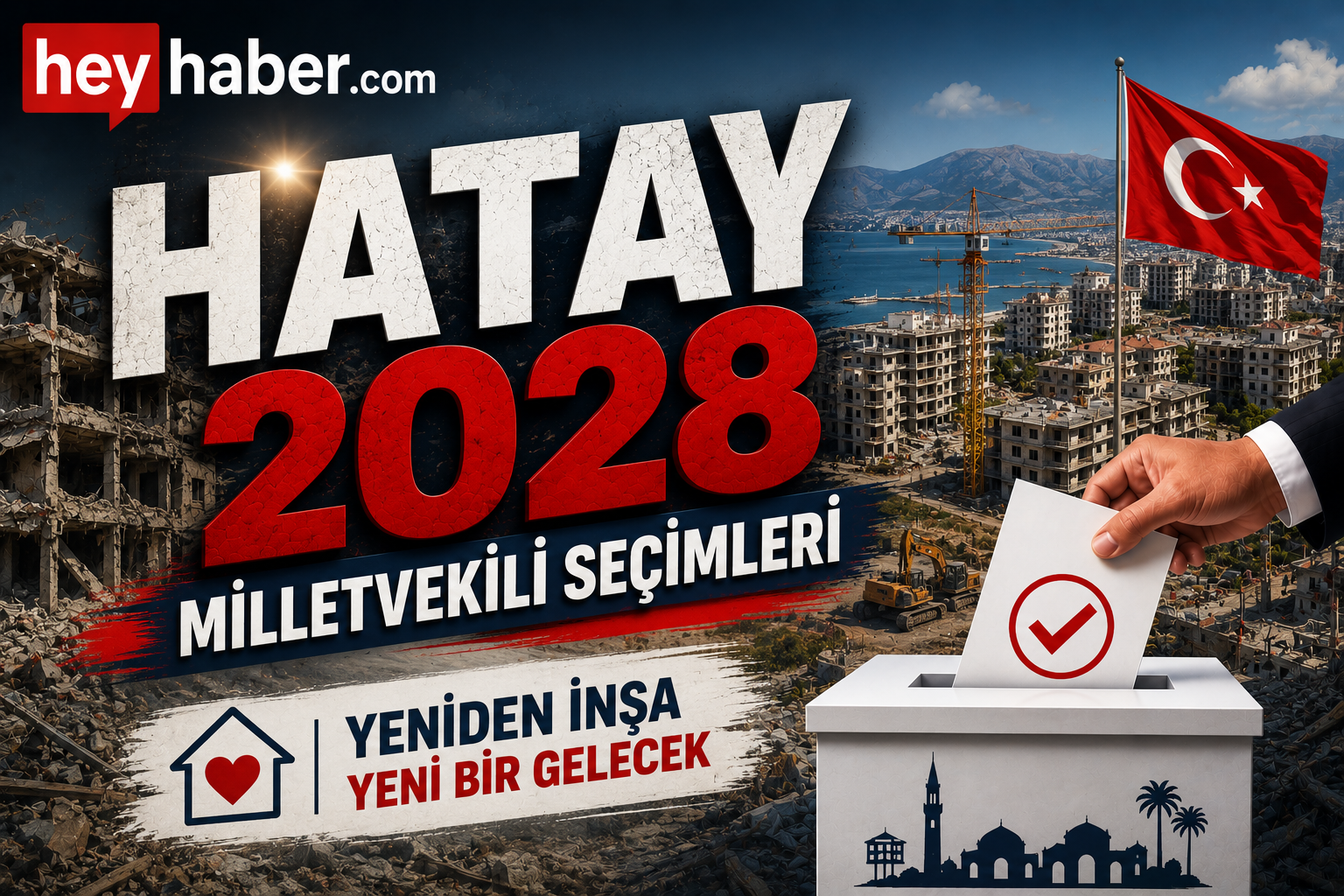 HATAY 2028 MİLLETVEKİLİ SEÇİMLERİ: SEÇMEN DEPREM SONRASI YENİDEN YAPILANMA PROJELERİNE DİKKAT EDEBİLİR