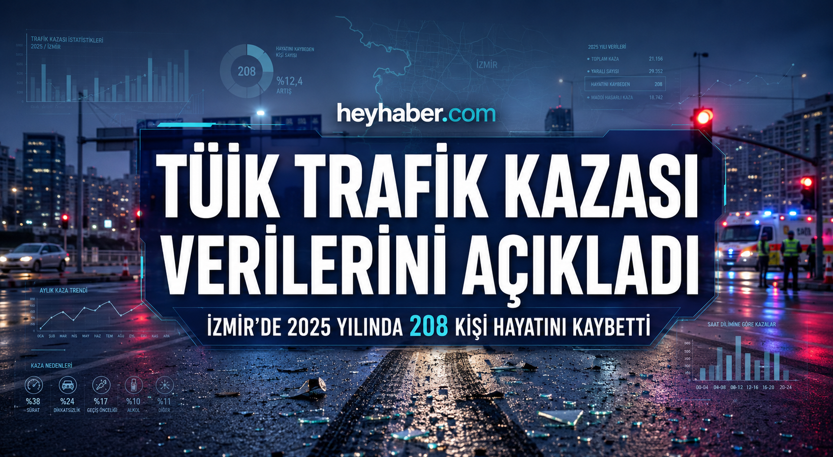 TÜİK Trafik Kazası Verilerini Açıkladı: İzmir’de Kazalarda Kaç Kişi Hayatını Kaybetti?