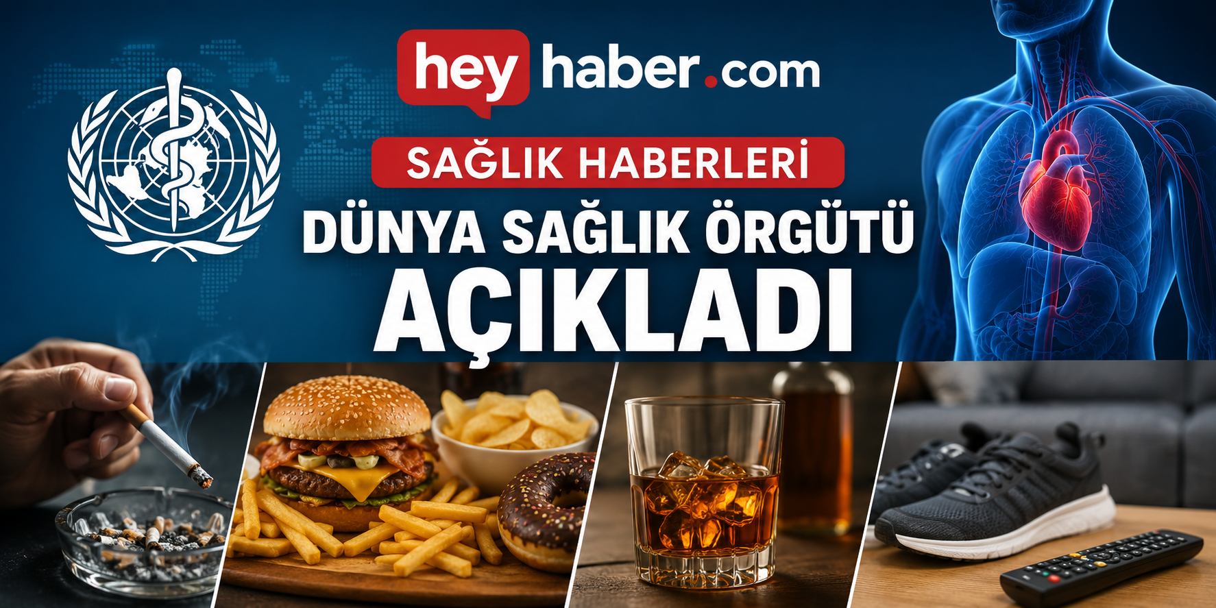 Dünya Sağlık Örgütü Açıkladı: En Riskli Alışkanlıklar