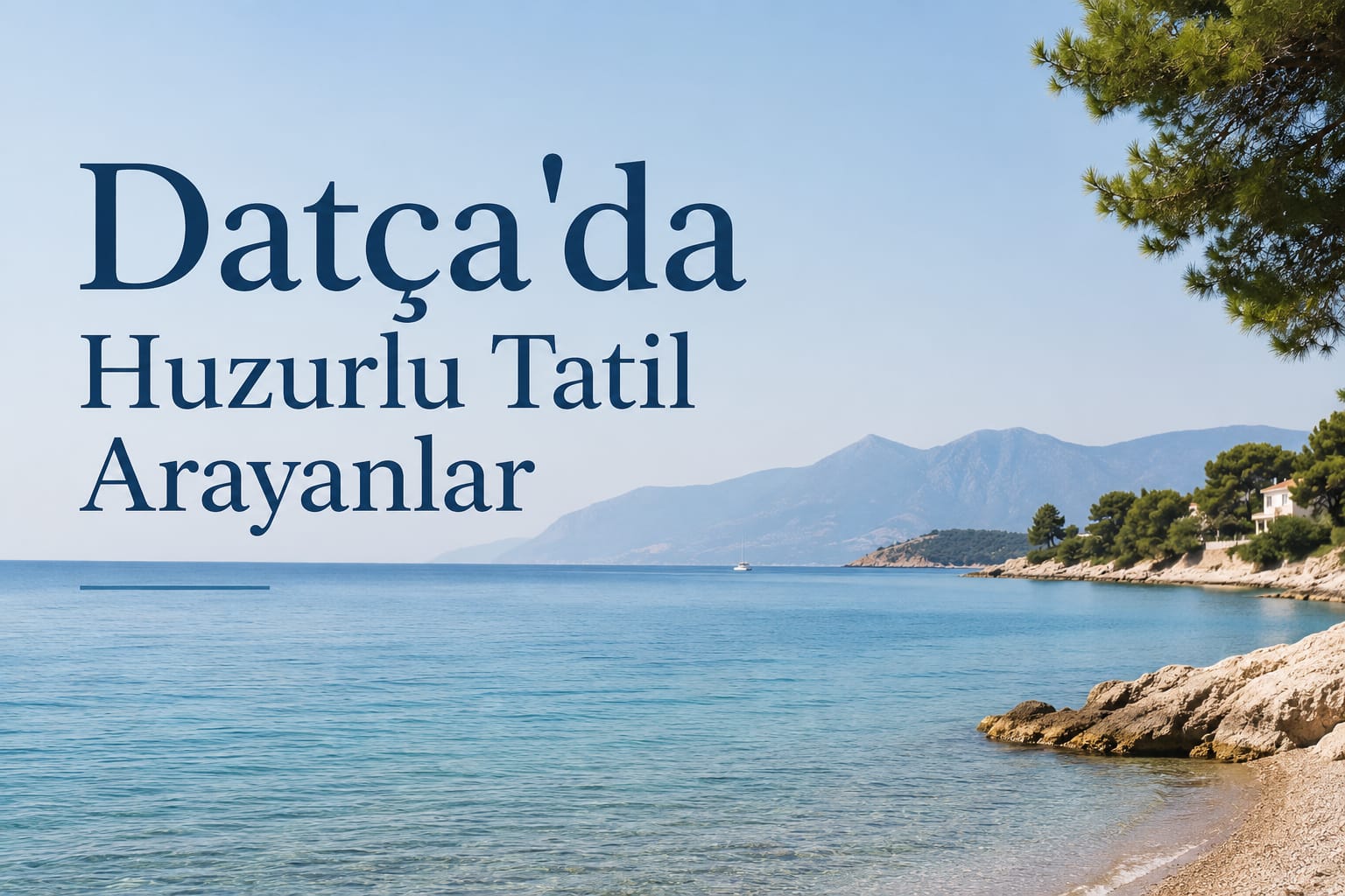 Datça’da Huzurlu Tatil Arayanlar