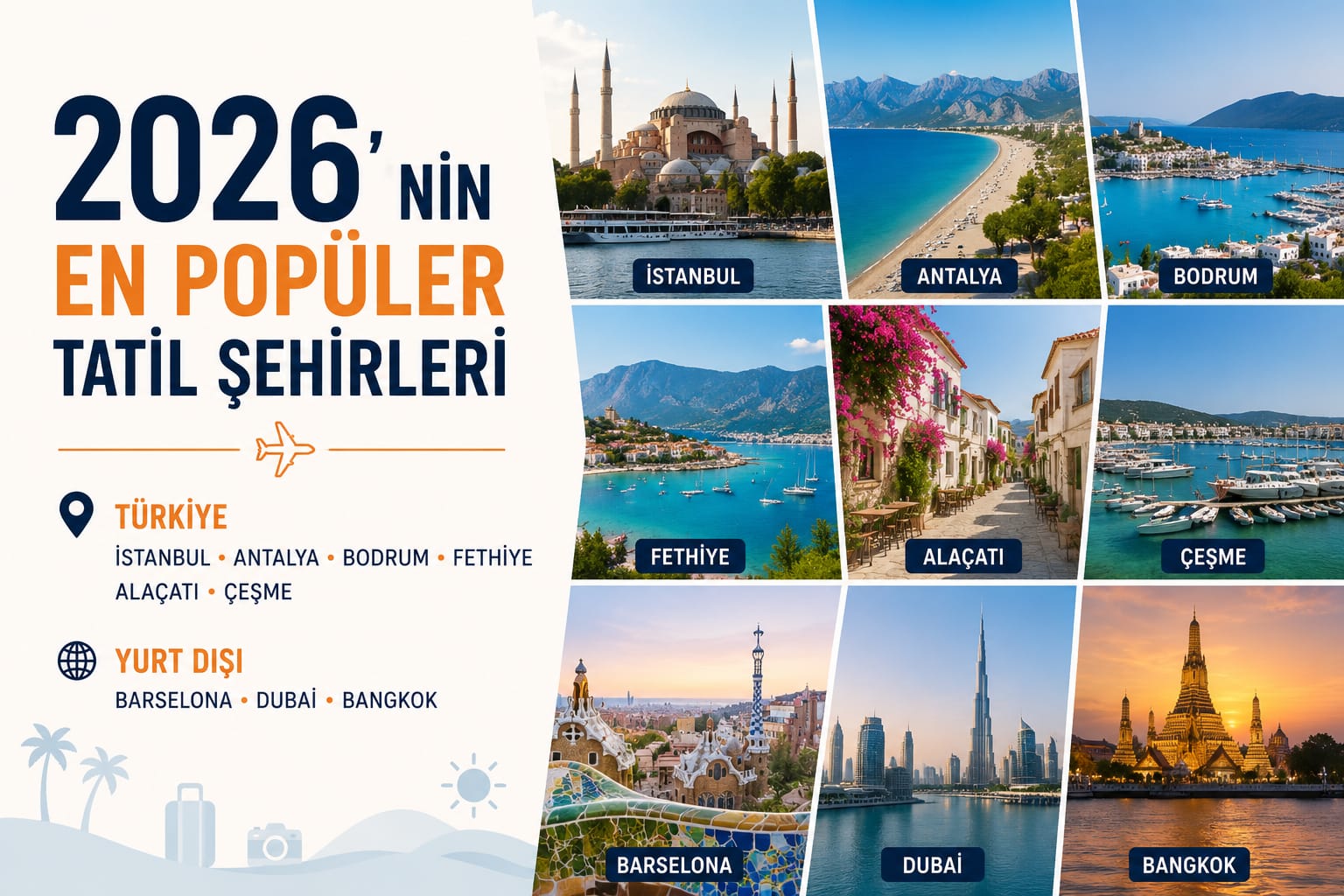 2026’nın En Popüler Tatil Şehirleri