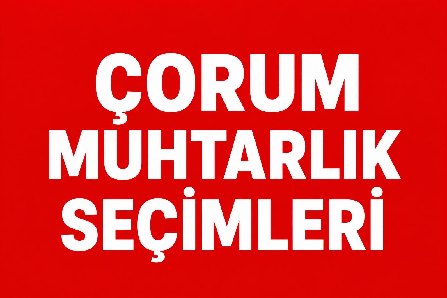 ÇORUM’DA MUHTAR ADAYLARI PROJELERİNİ ANLATIYOR!