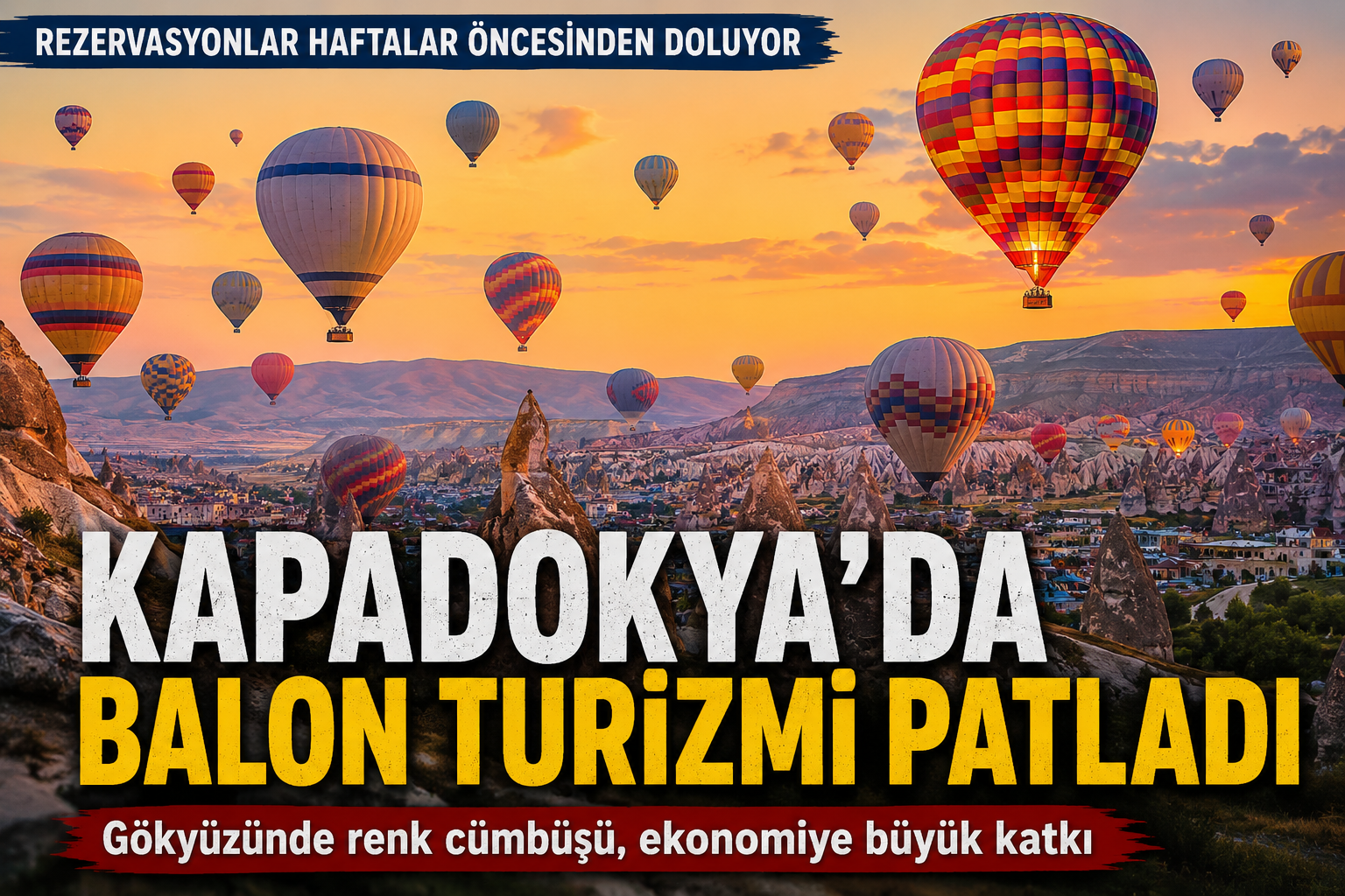 Kapadokya’da Balon Turizmi Patladı: Turistler Akın Ediyor