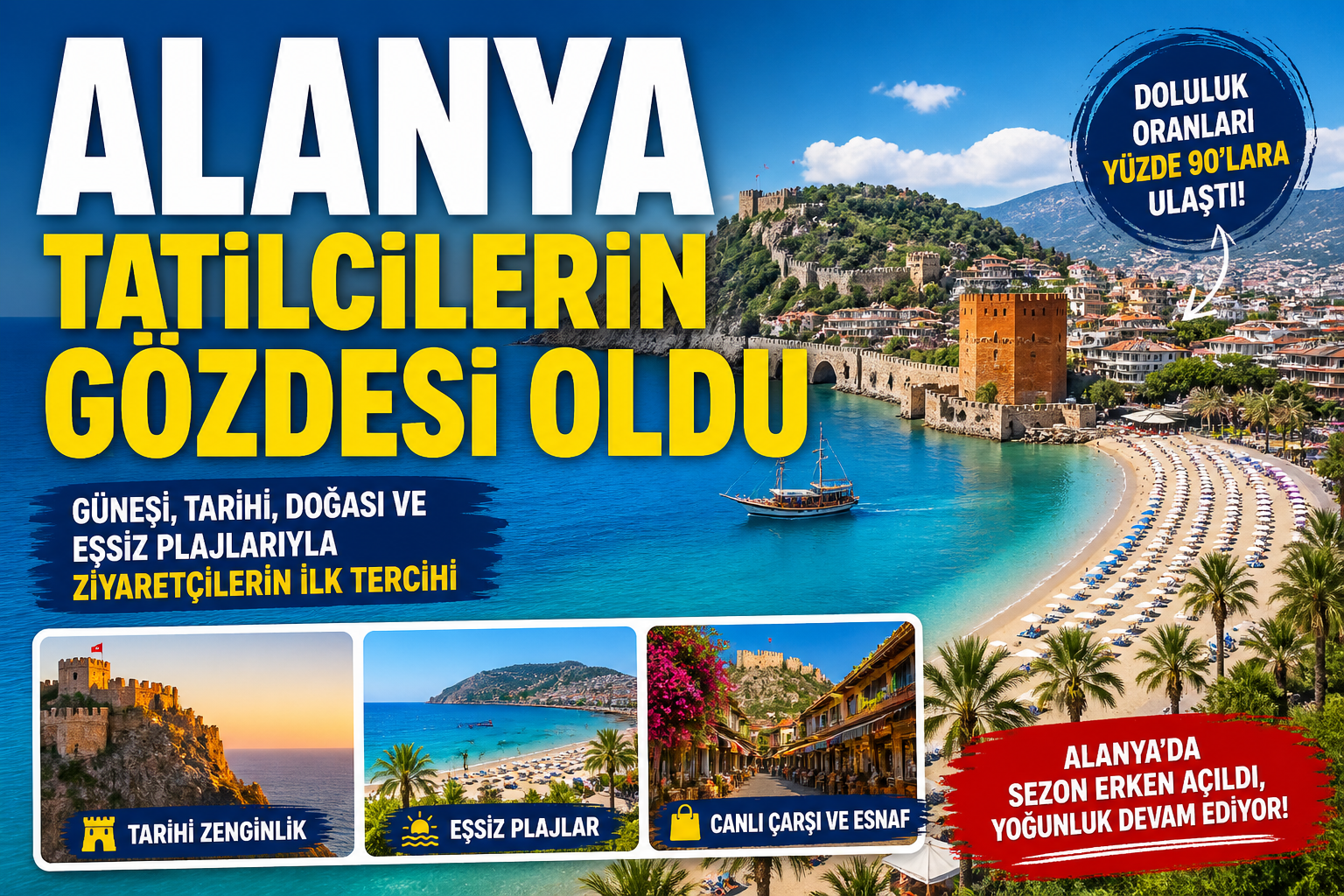 Alanya Tatilcilerin Gözdesi Oldu!