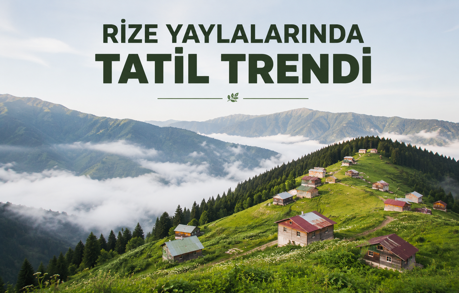 Rize Yaylalarında Tatil Trendi