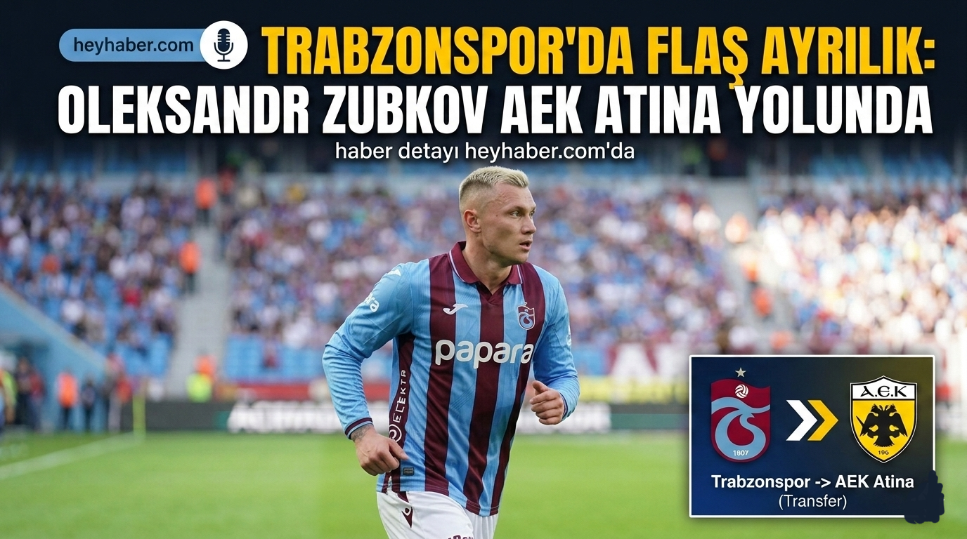 Trabzonspor’da Flaş Ayrılık: Oleksandr Zubkov AEK Atina Yolunda
