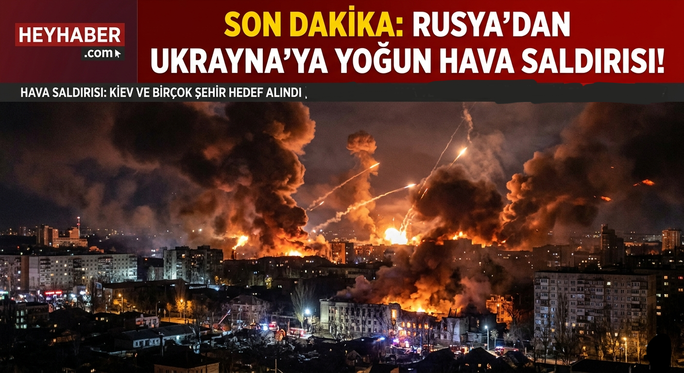 Rusya’dan Ukrayna’ya Yoğun Hava Saldırısı!