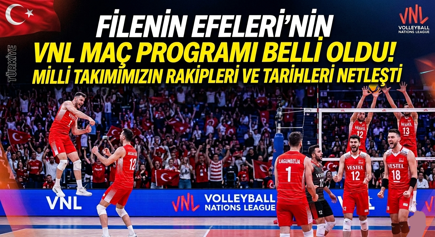 Filenin Efeleri’nin VNL Maç Programı Belli Oldu!