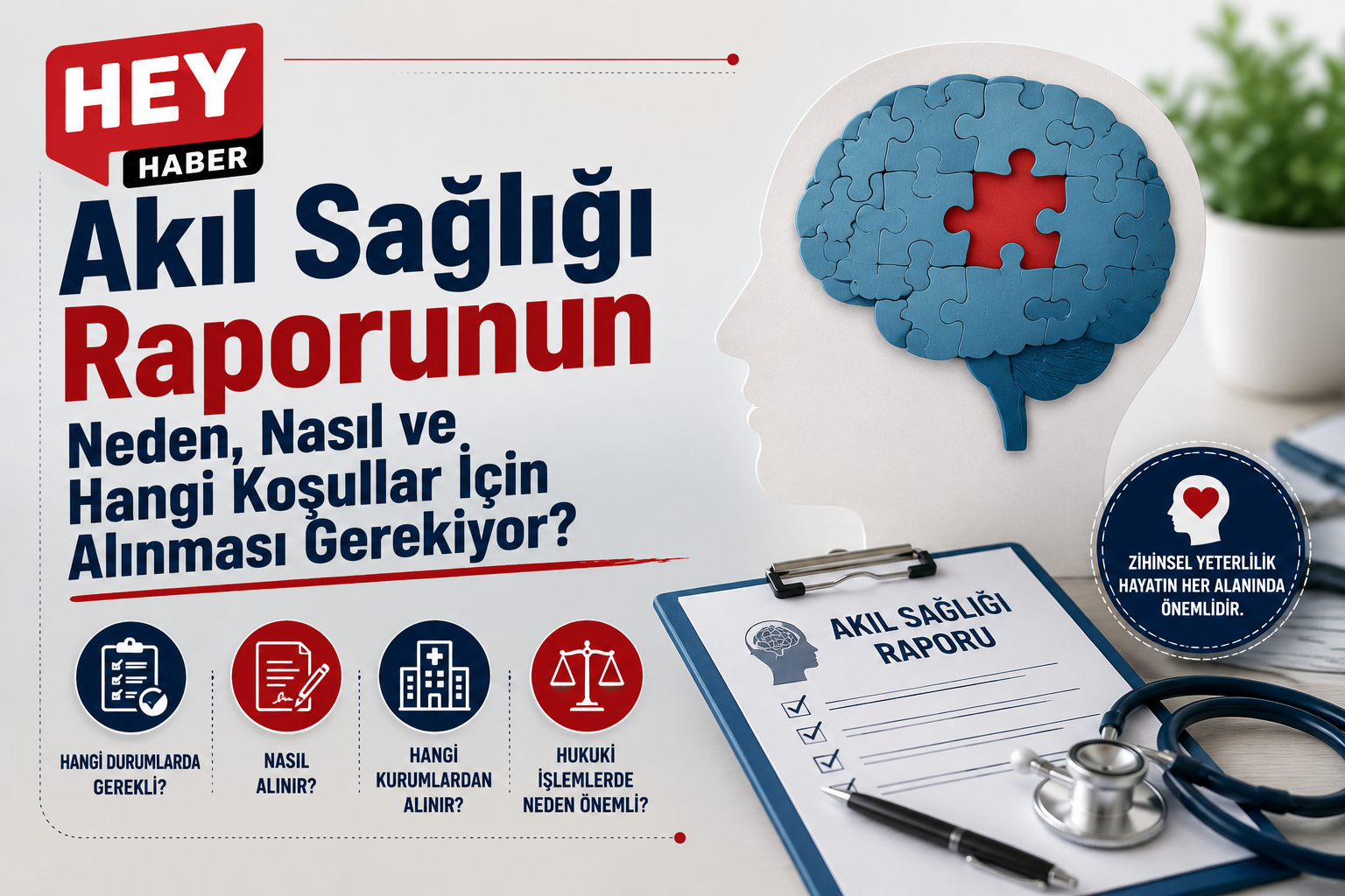 Akıl Sağlığı Raporunun Neden, Nasıl ve Hangi Koşullar İçin Alınması Gerekiyor?