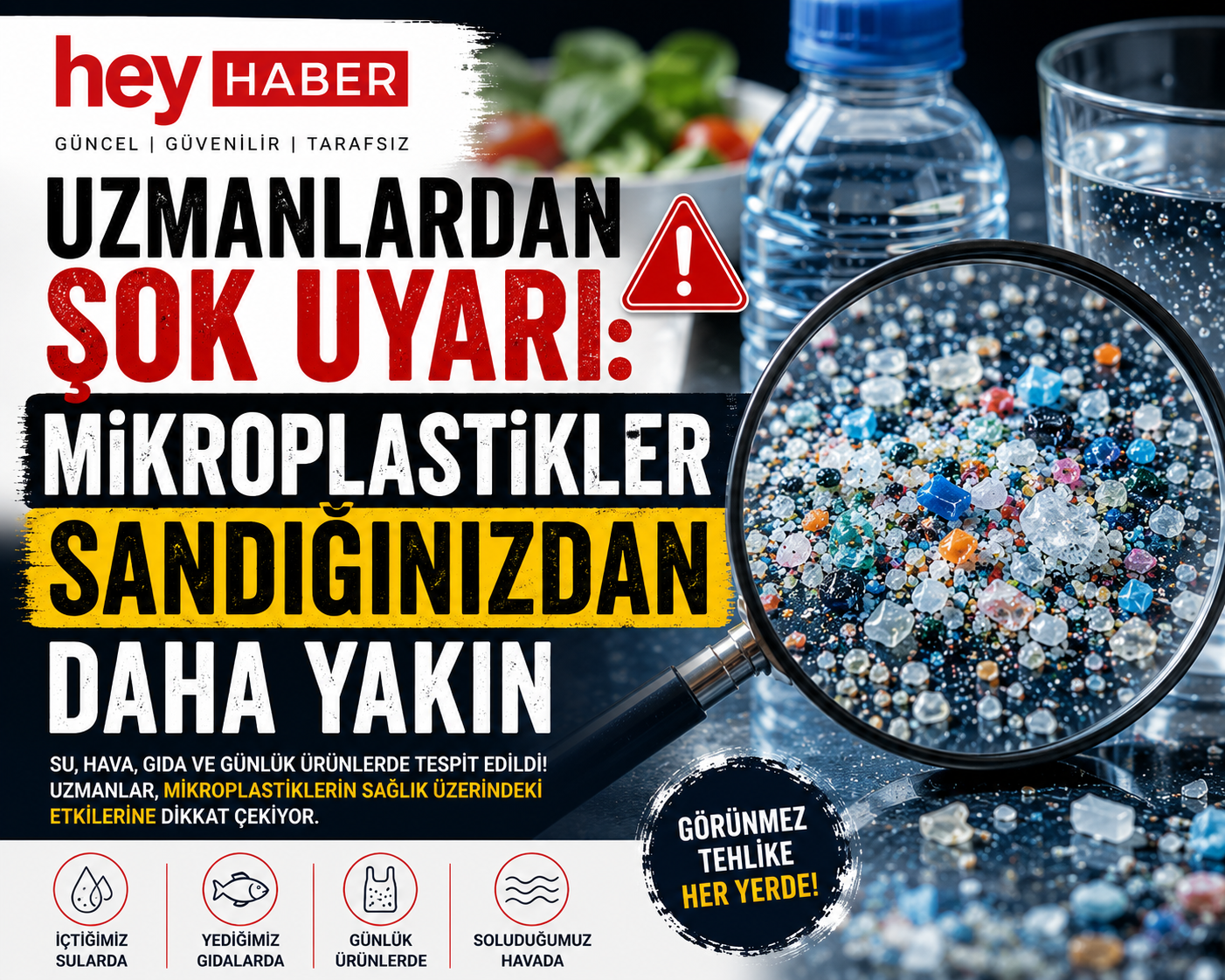 Uzmanlardan Şok Uyarı: Mikroplastikler İnsan Sağlığına Zarar Veriyor