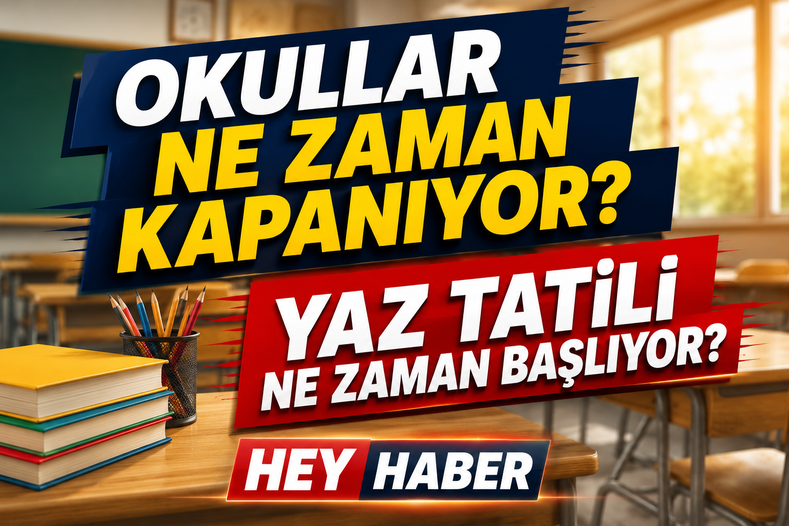 Okullar Ne Zaman Kapanacak, Yaz Tatili Ne Zaman Başlayacak? Merak Edilen Tarihler Belli Oldu