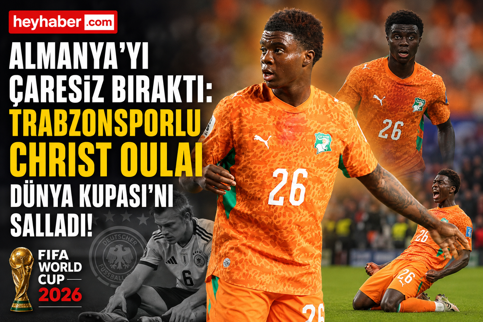 Almanya’yı Çaresiz Bıraktı: Trabzonsporlu Christ Oulai Dünya Kupası’nı Salladı!