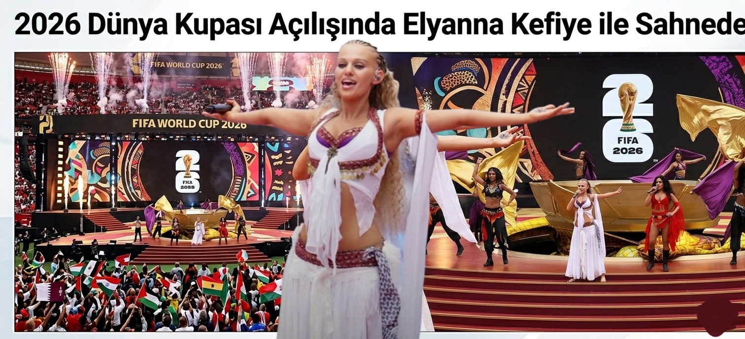 2026 Dünya Kupası Açılışında Elyanna Kefiye ile Sahnede